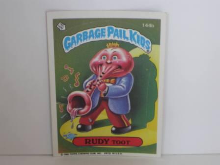 144b RUDY Toot 1986 Topps Garbage Pail Kids Card